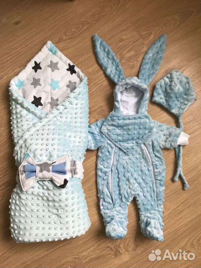 Конверт на выписку и сумка в роддом