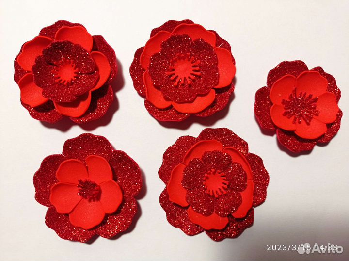 Цветы из фоамирана для скрапбукинга и поделок
