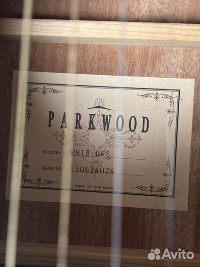 Электро-аккустическая гитара Parkwood