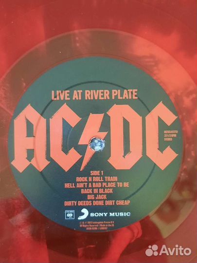 AC DC-Live AT River Plate 3 пластинки винил рок