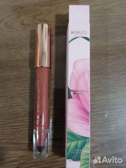Помада 3 в 1 для губ глаз и лица kiko milano