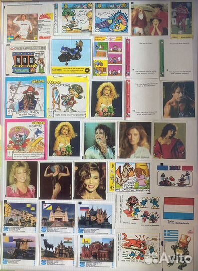 Вкладыши от жвачки ретро