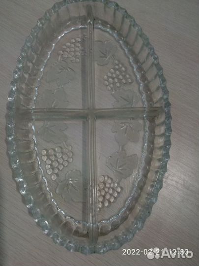 Хрустальная менажница