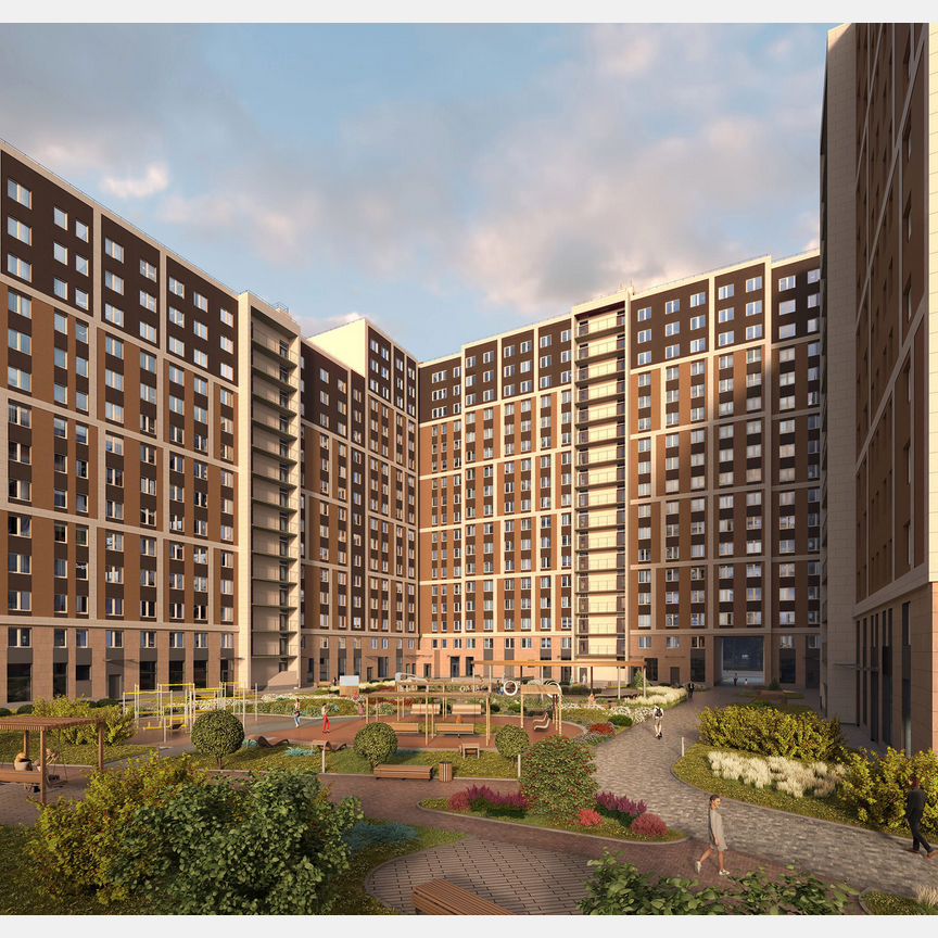 1-к. апартаменты, 39,7 м², 6/17 эт.