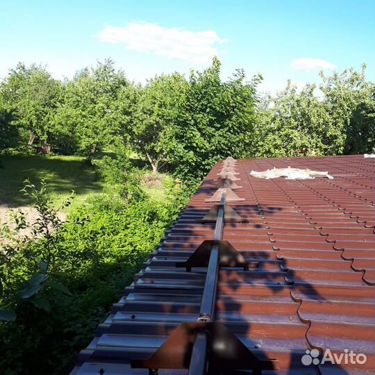 Установка снегозадержателей