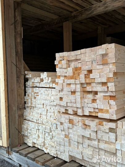 Брусок сухой строганный 50х50х3м Сосна