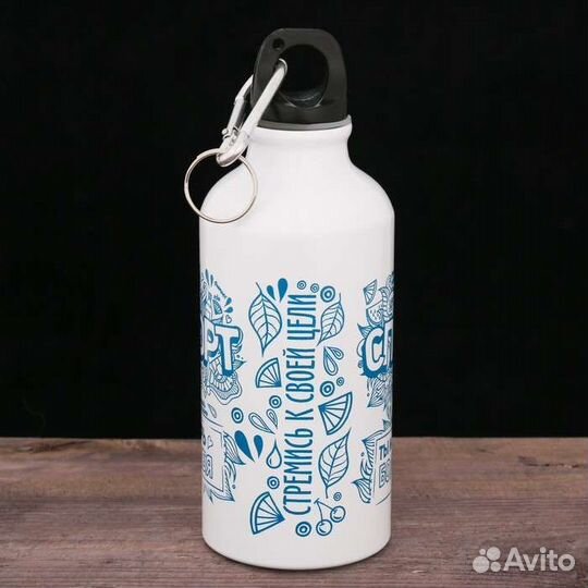 Бутылка для воды с полноцветной печатью/опт