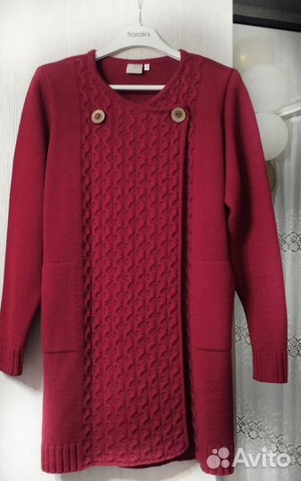 Кардиган женский вязаный (новый) размер 46