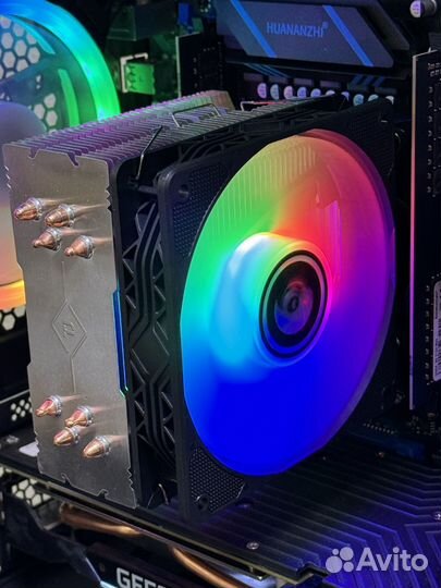 Кулер процеccорный RGB 6 и 4 трубки