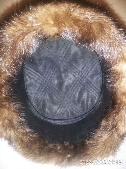 Норковая шапка мужская