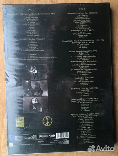 Диски DVD Moonspell.2 диска в упаковке