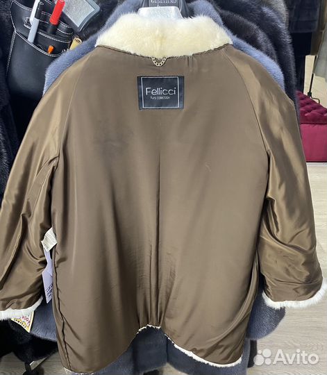 Шуба норковая 44 46 48 Италия Fellicci бежевая