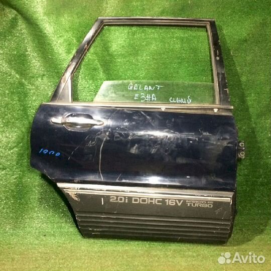 Дверь задняя правая Mitsubishi Galant E33A Синяя р