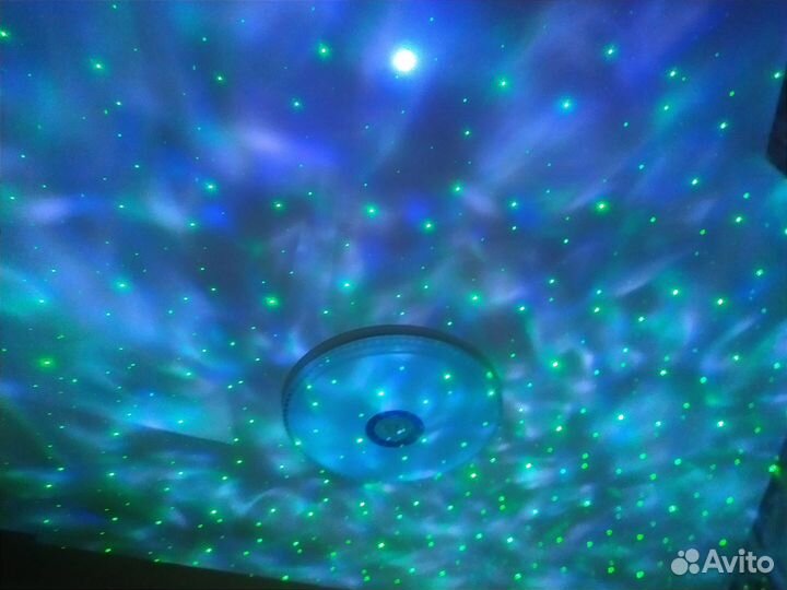 Блютуз стерео колонка диско шар 3в1 Галактика