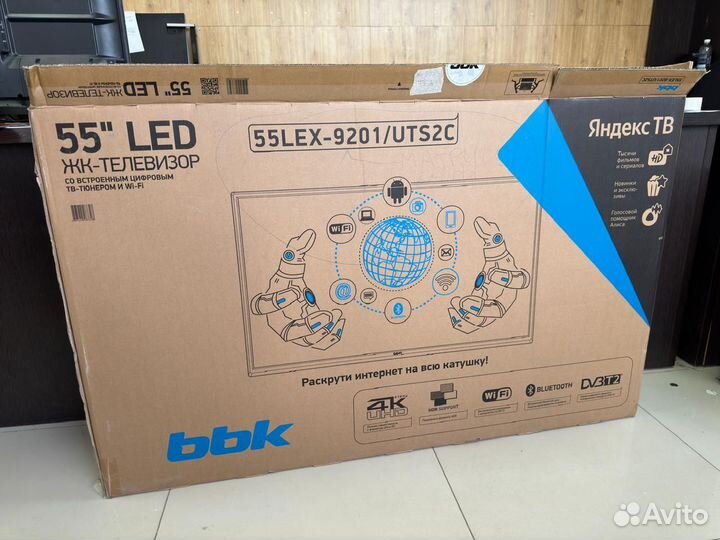 Телевизор BBK 55LEX-9201/UTS2C (139 см), UHD 4K