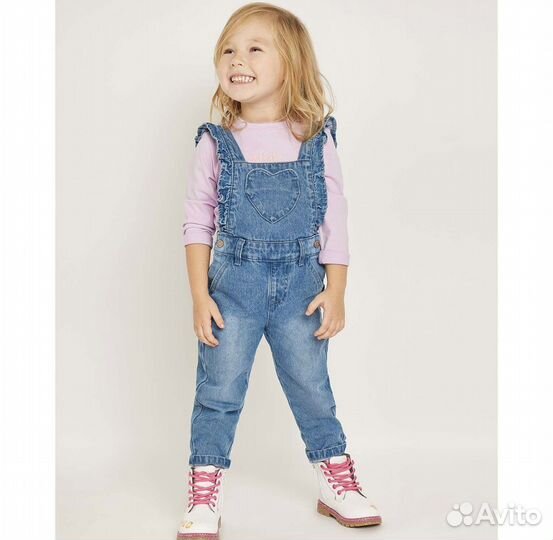 Джинсовый комбинезон для девочки 86