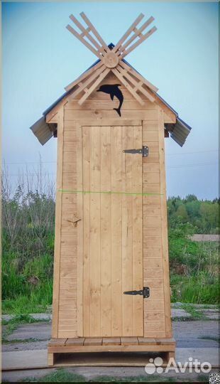 Дачный туалет деревянный HAT119