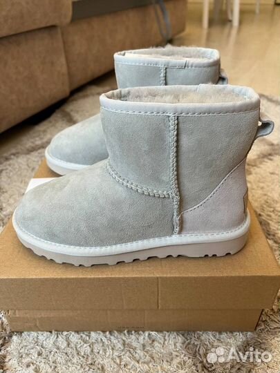 Угги Женские Ugg Classic Mini II Grey-Violet