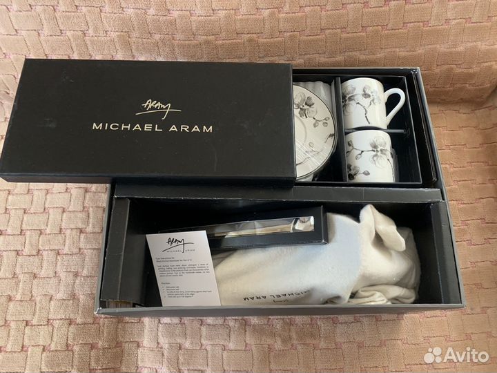Кофейный набор Michael Aram Чёрная орхидея новый