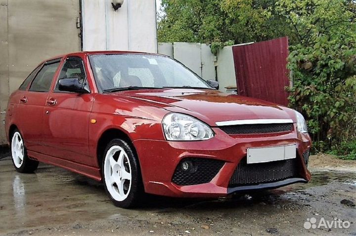 Бампер передний Юрол ring-2 на Лада Приора