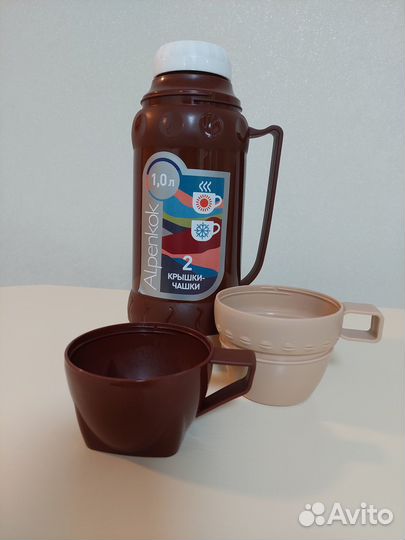 Термос со стеклянной колбой