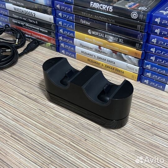 Док-Станция для Геймпадов PS4 Зарядка на 2Джостика