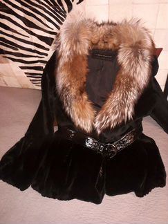 Полушубок стриженный кролик 44-46,б/у