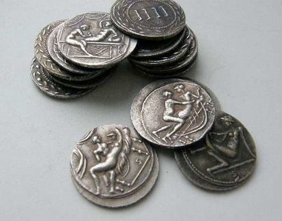 Спинтрии 16 штук комплект Рим I - II век нашей эры