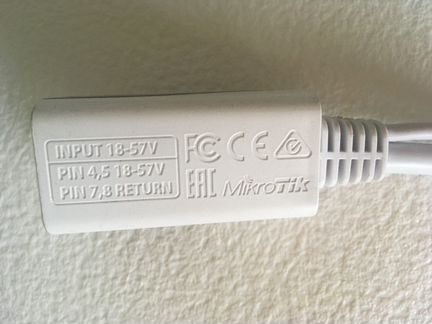 Инжектор MikroTik PoE Gigabit