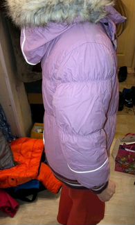 Куртка зимняя kerry зимняя на девочку рост 128