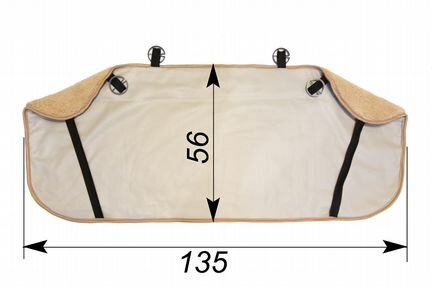 Чёрная накидка на заднее сиденье Лексус