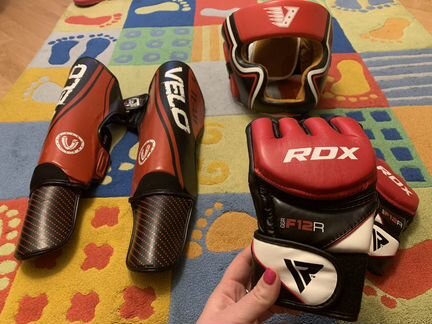 Фирменная защита MMA (RDX, Velo) для 9-11 лет (шле