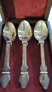 Набор чайных ложек 12 шт новый мельхиор