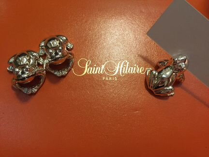 6 Frog Card Holders (12) St Hilaire Paris Marque