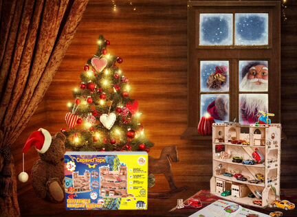 Деревянная парковка сервис парк