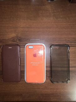 Чехол кожаный для Apple iPhone (айфона) 6 /6S новы