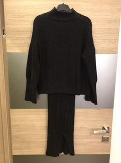 Платье двойка чёрное