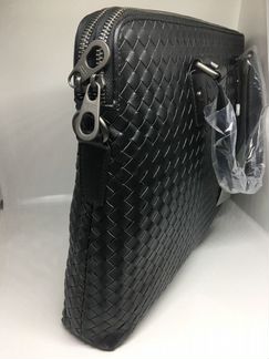 Мужской кожаный портфель Bottega Veneta