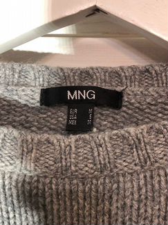 Mango серый свитер с молниями