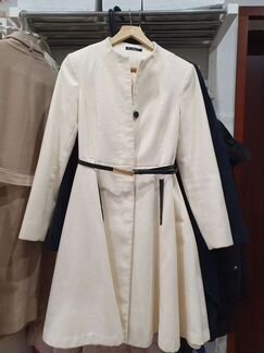 Пальто женское белое