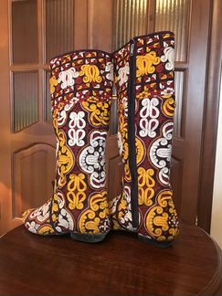 Яркие женские сапожки в стиле Кантри, размер 37