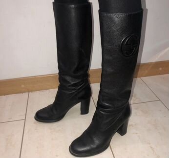 Фирменные женские сапоги, батильоны 38, Chanel,Guc