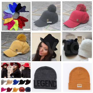 Шапка женская мужская детская вязаная шляпа фетр