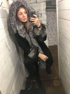 Парка чернобурка куртка