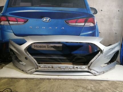 Hyundai Sonata 7 2017-2019 бампер передний