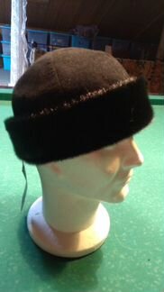 Шапка кожа+нерпа. Новая