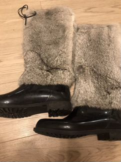 Сапоги резиновые с мехом