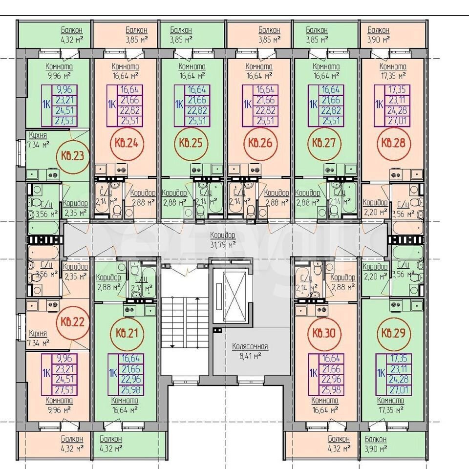 Квартира-студия, 25.5 м², 5/8 эт.