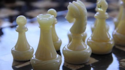 Шахматы из янтаря