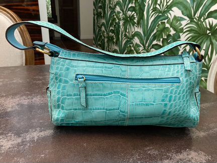 Сумка багет винтаж натуральная кожа